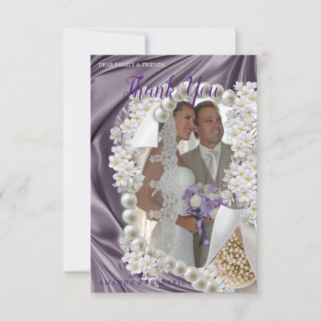 Tarjeta De Confirmación De Asistencia Tarjeta Violeta, Verde, Azul, Seda dorada y BodaGr (Anverso)