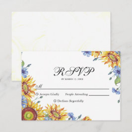 Tarjeta De Confirmación De Asistencia Tarjeta WatercolorvRSVP de Ucrania