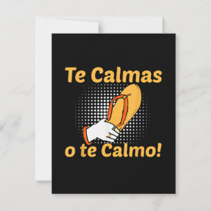 Tarjeta De Confirmación De Asistencia Te Calmas O Te Calmo Madre Española Mexicana Diver