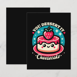 Tarjeta De Confirmación De Asistencia Te lo mereces - Cheesecake Kawaii