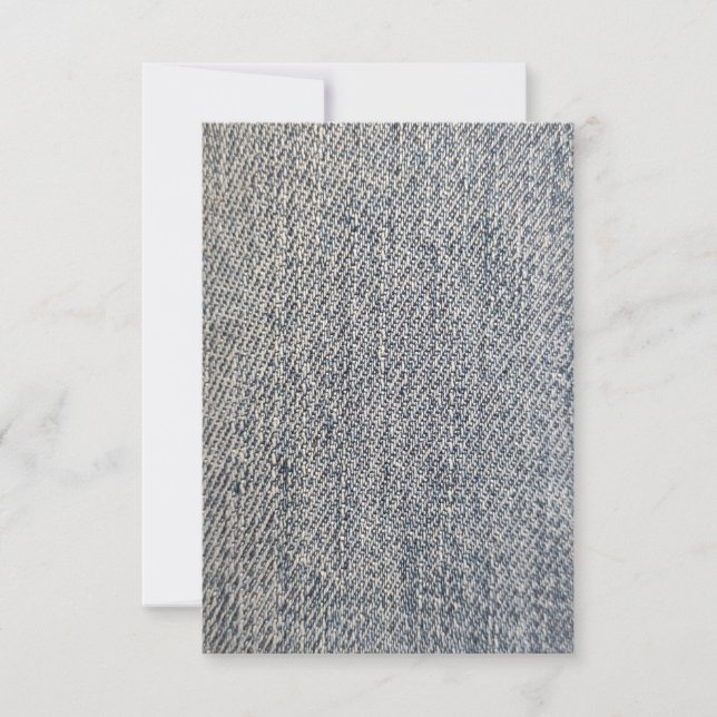 Tarjeta De Confirmación De Asistencia Tejidos de jeans (Anverso)