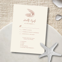 Terracotta Seashell Beach Destination Wedding