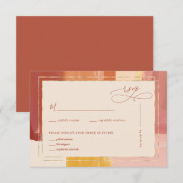 Tarjeta De Confirmación De Asistencia Terracotta Sunrise | Confirmación de Boda