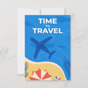 Tarjeta De Confirmación De Asistencia Tiempo De Arte De Viaje A Viajes