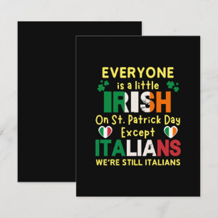 Tarjeta De Confirmación De Asistencia Todos son un poco irlandeses el día de San Patrici