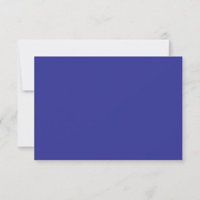 Tarjeta De Confirmación De Asistencia Tonal Blue Bar Mitzvah Reply (Anverso)
