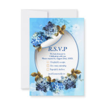 Tonos de las Hydrangeas de las acuarelas azules