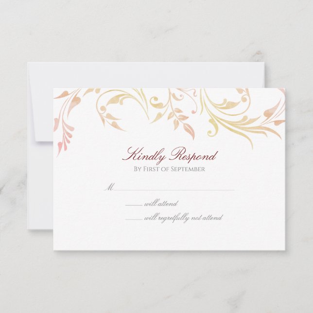 Tarjeta De Confirmación De Asistencia Torbellino de Otoño (Anverso)