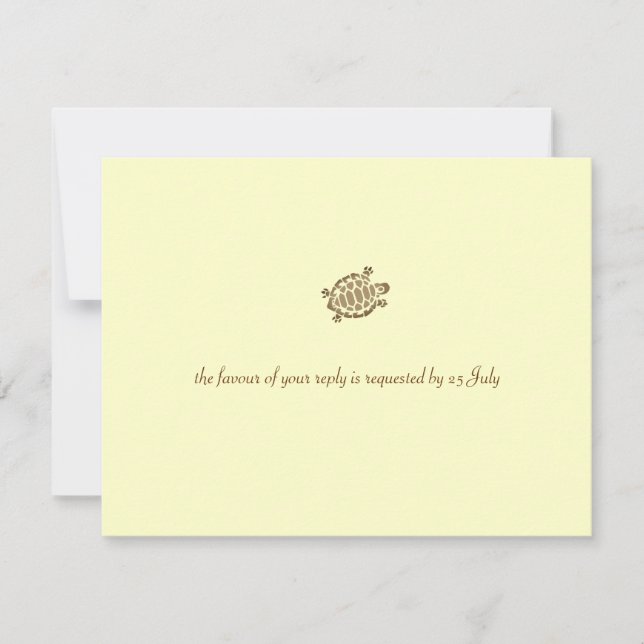 Tarjeta De Confirmación De Asistencia Tortuga costera 311 (Anverso)