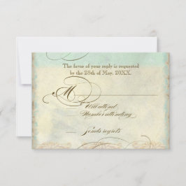 Tarjeta De Confirmación De Asistencia Tortuga marina estilo moderno costa Ocean Beach Sw