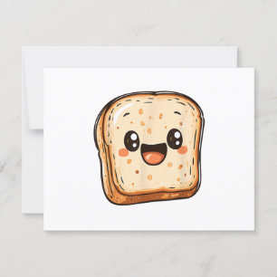 Tarjeta De Confirmación De Asistencia Tostada sonriente del Personalizado de la sección 