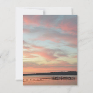 Tarjeta De Confirmación De Asistencia Tranquilidad del atardecer