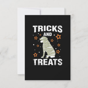 Tarjeta De Confirmación De Asistencia Tratamientos _ Tricks Rottweiler Halloween Costume