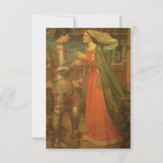Tarjeta De Confirmación De Asistencia Tristán y el aislamiento de JW Waterhouse Boda