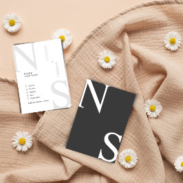 Tarjeta De Confirmación De Asistencia Tuatara Minimalista y elegante Boda de Iniciales a