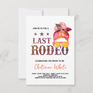 Tarjeta De Confirmación De Asistencia Última fiesta de soltera en Nashville Rodeo