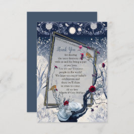 Tarjeta De Confirmación De Asistencia Único invierno Fiesta de Ikabana Gracias