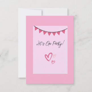 Tarjeta De Confirmación De Asistencia Vamos Fiesta a invitar