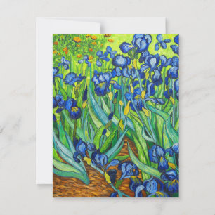 Tarjeta De Confirmación De Asistencia Van Gogh Irises