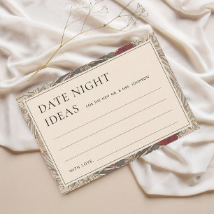 Tarjeta De Confirmación De Asistencia Vintage Art Nouveau Date Ideals Card