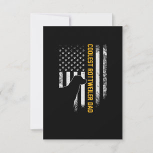 Tarjeta De Confirmación De Asistencia Vintage USA Bandera Estadounidense Coolest Rottwei