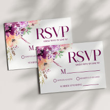 Violeta Magenta Purple Elegante Boda
