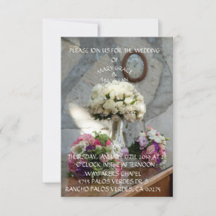 TARJETA DE CONFIRMACIÓN DE ASISTENCIA WAYFARERS CHAPEL WEDDING INVITATION
