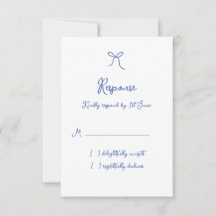Whimsical Bow French Blue Boda