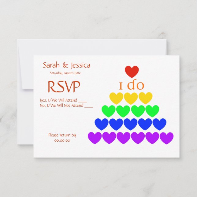 Tarjeta De Confirmación De Asistencia Yo hago el corazón (Anverso)