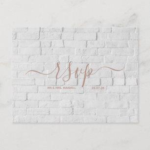Tarjeta de confirmación de boda   Tarjeta postal c