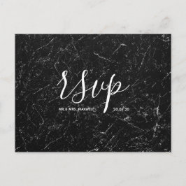 Tarjeta de confirmación de boda | Tarjeta postal c