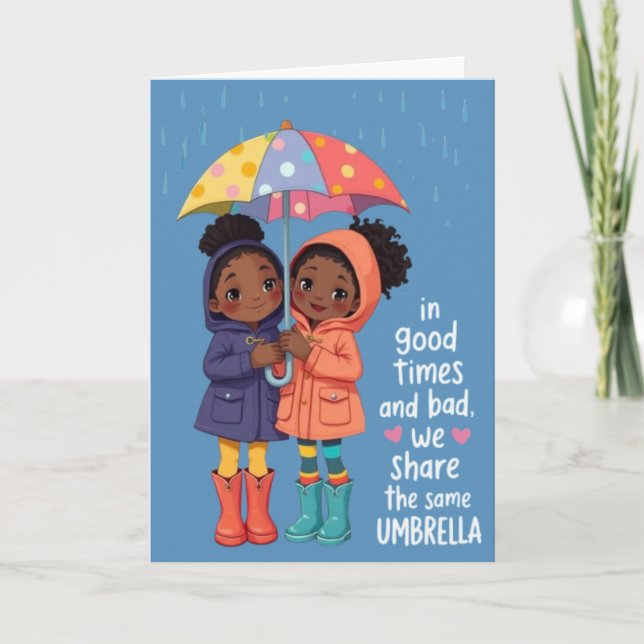 Tarjeta de confirmación de hermanas (Anverso)