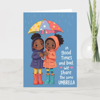 Tarjeta de confirmación de hermanas