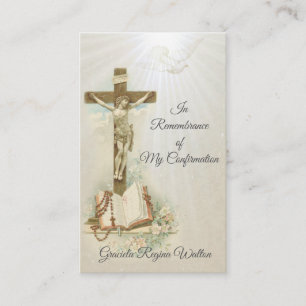 Tarjeta de confirmación de Keepsake Sacrament