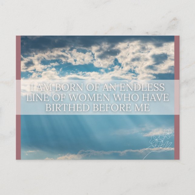 Tarjeta de confirmación de nacimiento (Anverso)