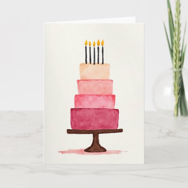 Tarjeta de Confitería de Celebración (Anverso)