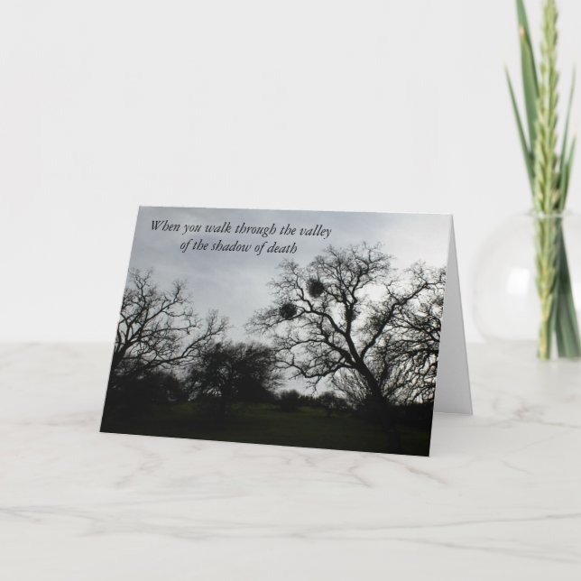 Tarjeta de confort inspiradora: Oaks contra el cie (Anverso)