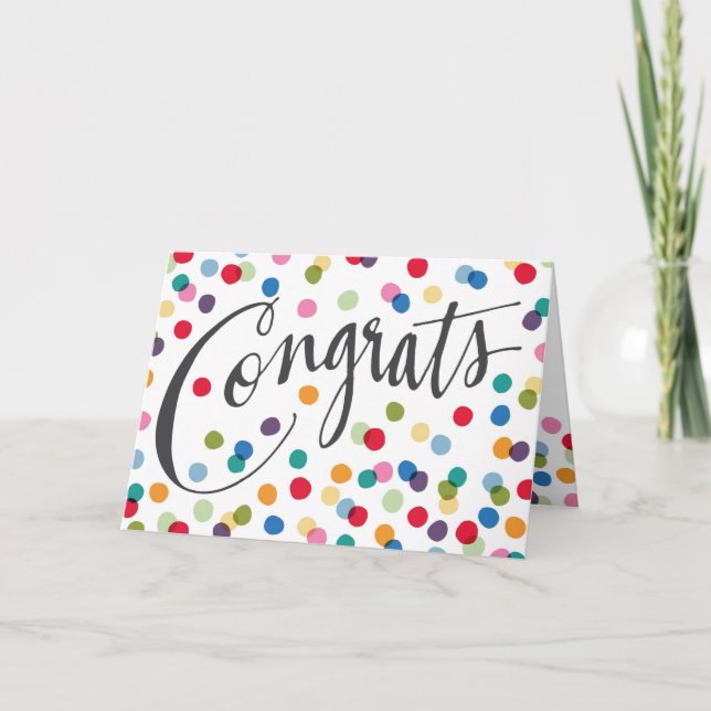 Tarjeta de Congrats (Anverso)