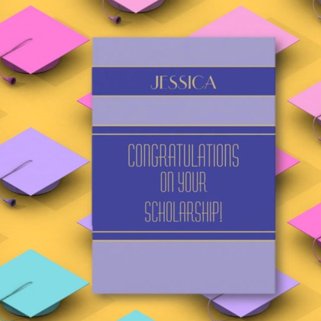 Tarjeta de congratulaciones para becario (Subido por el creador)