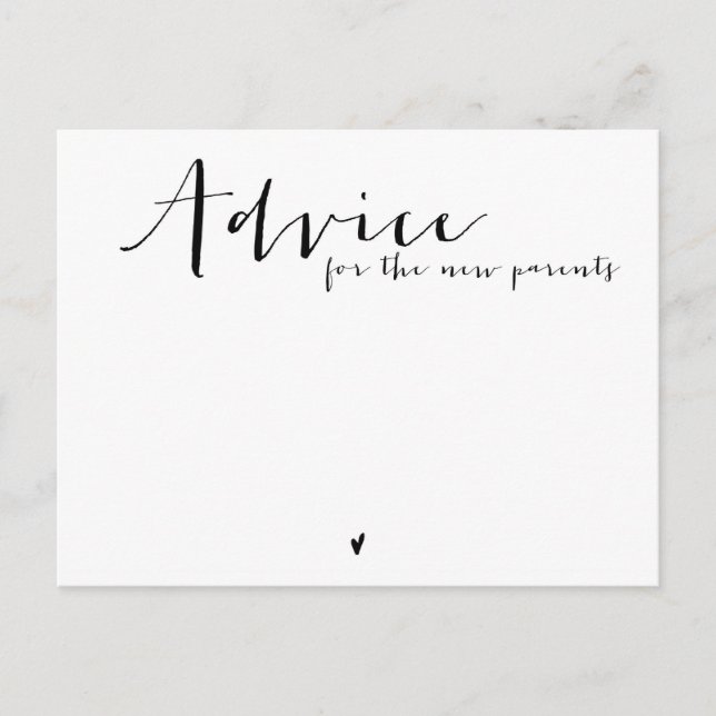 Tarjeta de consejo (Anverso)