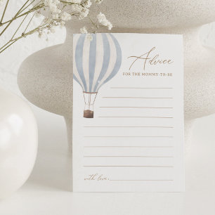 Tarjeta de consejo Baby Shower de globo de aire ca