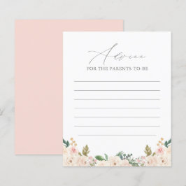 Tarjeta de consejo Baby Shower de la Calabaza de V