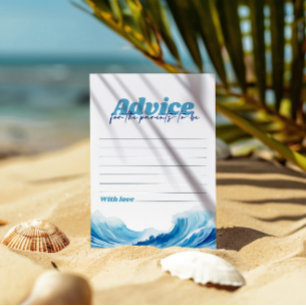 Tarjeta de consejo Baby Shower para bebés a bordo