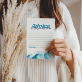 Tarjeta de consejo Baby Shower para bebés a bordo