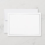 Tarjeta de consejo Boda Blank Elegant Silver<br><div class="desc">Añada un toque personal a su boda con un elegante consejo de boda y tarjeta de deseos. Esta tarjeta de consejo presenta espacio en blanco con borde plateado. Perfecto para boda, ducha de bebé, fiesta de cumpleaños, ducha de novia, soltera y cualquier ocasión especial. Atención: Los detalles del Relieve metalizado...</div>