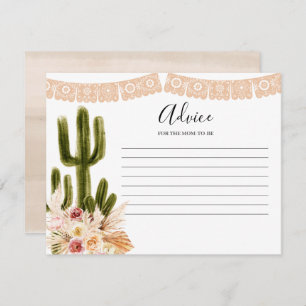 Tarjeta de consejo Boho Taco sobre Love Cactus Flo