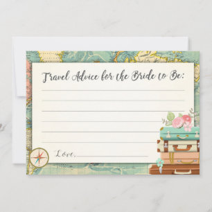 Tarjeta de consejo Bride Bridal Ducha juego Miss a