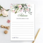 Tarjeta de consejo de agua Eucalyptus Greenery<br><div class="desc">Tarjeta de Consejos de Agua Eucalyptus Greenery. Personalice con la novia el nombre y la fecha de la ducha. Para una mayor personalización,  haga clic en el enlace "personalizar adicional". Si necesitas ayuda,  ponte en contacto conmigo,  por favor.</div>