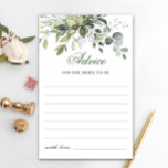 Tarjeta de consejo de agua Eucalyptus Greenery<br><div class="desc">Tarjeta de Consejos de Agua Eucalyptus Greenery. Personalice con la novia el nombre y la fecha de la ducha. Para una mayor personalización,  haga clic en el enlace "personalizar adicional". Si necesitas ayuda,  ponte en contacto conmigo,  por favor.</div>