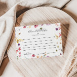Tarjeta de consejo de Boda Floral Silvestre de col<br><div class="desc">Esta tarjeta de consejo boda de flores silvestres de colores clásicos es perfecta para un boda moderno. El diseño se compone de flores silvestres amarillas, violetas y blancas con follaje en un fondo de color rosa y verde. Estas tarjetas son perfectas para un boda, una ducha de novia, una ducha...</div>